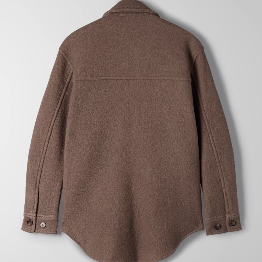 Wilfred Taupe Button-Front Utility Jacket - Picture 2 of 5